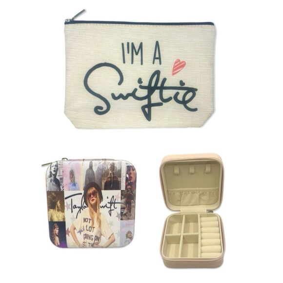 “I’m a Swiftie” Travel Bundle - Cosmetics Bag & Jewelry Case - Picture 1 of 7